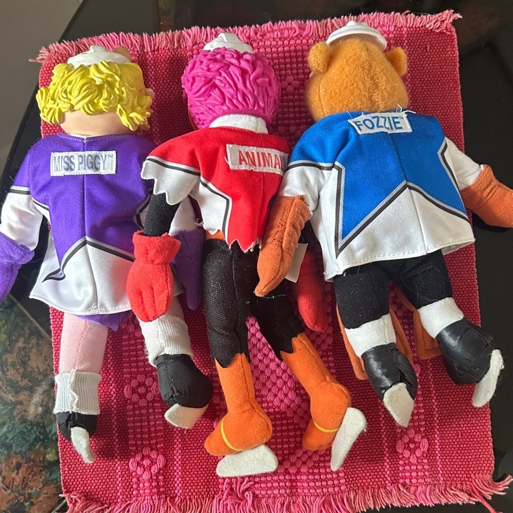 NHL Vintage Muppet Plush Toy Set - Purple, Black, Blue - Picture 2 of 2